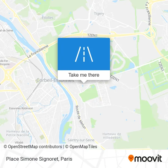 Place Simone Signoret map