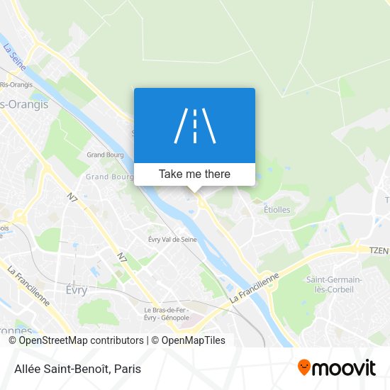 Allée Saint-Benoît map
