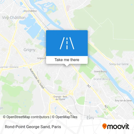 Rond-Point George Sand map