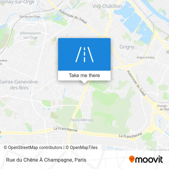 Rue du Chêne À Champagne map