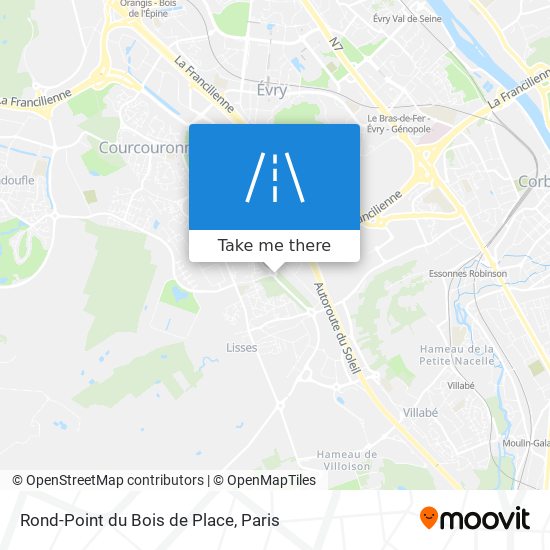Rond-Point du Bois de Place map
