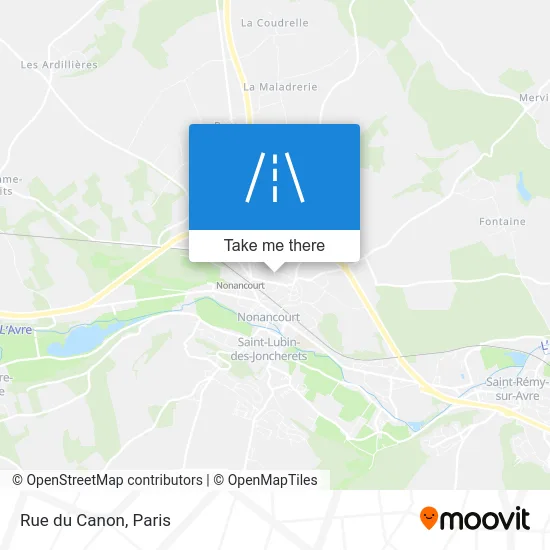 Rue du Canon map