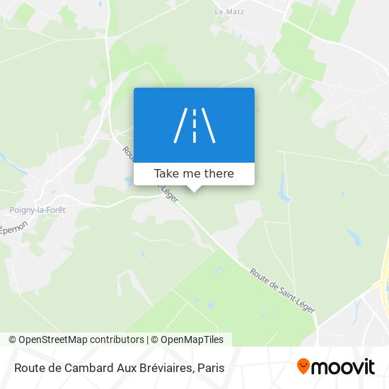 Route de Cambard Aux Bréviaires map