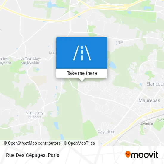Rue Des Cépages map