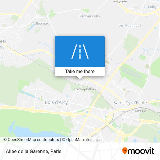 Allée de la Garenne map