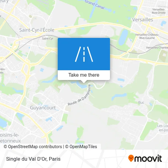 Single du Val D'Or map