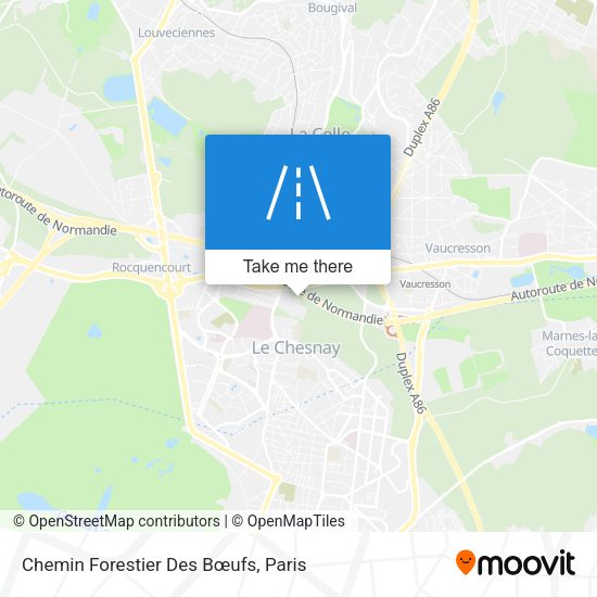 Chemin Forestier Des Bœufs map