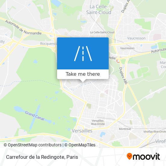 Mapa Carrefour de la Redingote