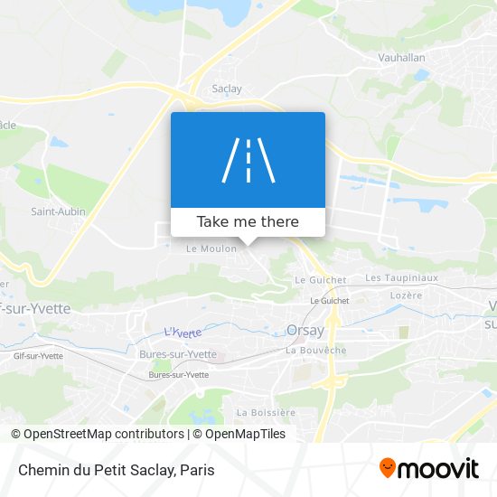 Mapa Chemin du Petit Saclay