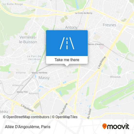 Mapa Allée D'Angoulême