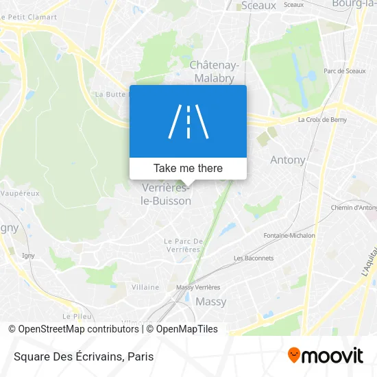 Square Des Écrivains map