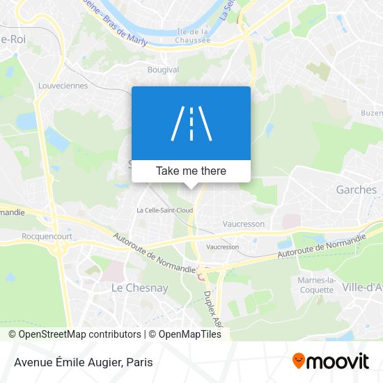 Avenue Émile Augier map