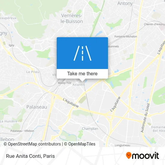 Rue Anita Conti map