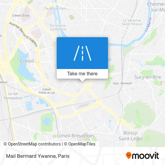 Mail Berrnard Ywanne map