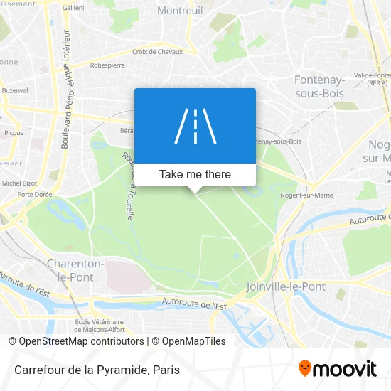 Carrefour de la Pyramide map