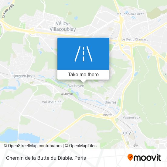 Chemin de la Butte du Diable map