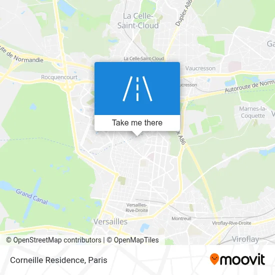 Résidence Corneille map