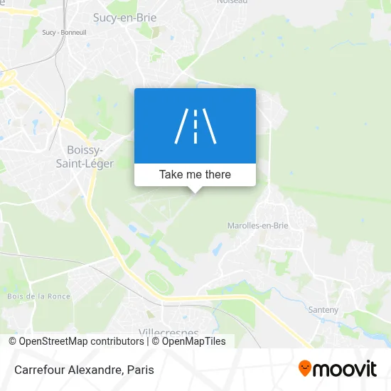 Carrefour Alexandre map