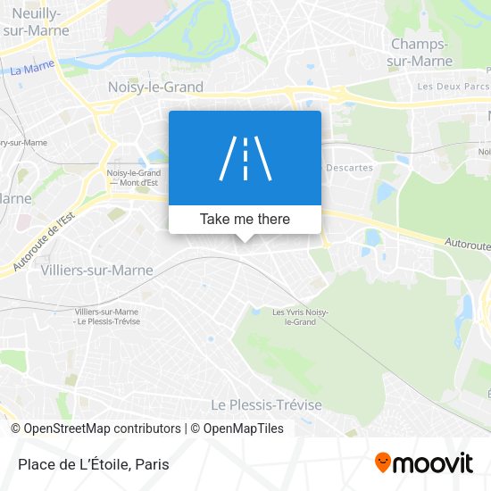 Place de L’Étoile map