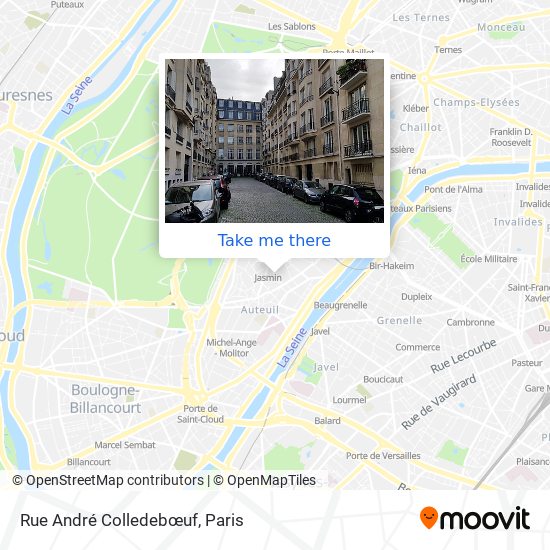 Mapa Rue André Colledebœuf