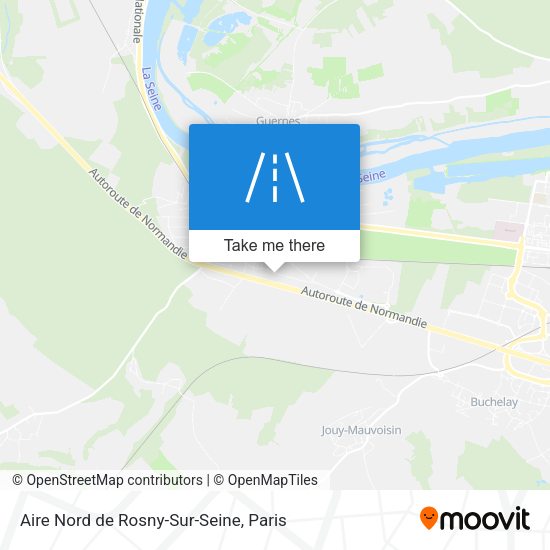 Aire Nord de Rosny-Sur-Seine map