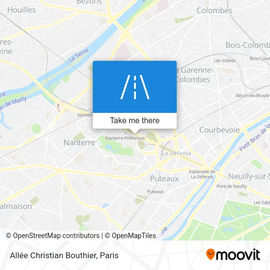 Mapa Allée Christian Bouthier