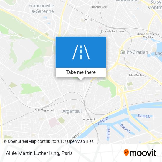 Allée Martin Luther King map