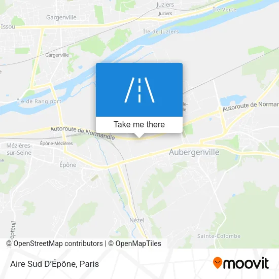 Aire Sud D’Épône map