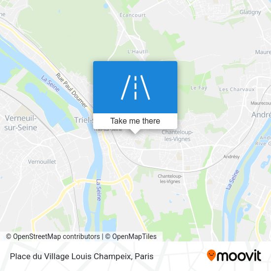 Place du Village Louis Champeix map