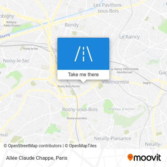 Allée Claude Chappe map