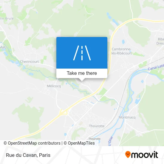 Rue du Cavan map