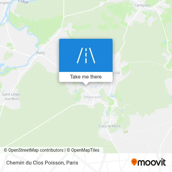 Chemin du Clos Poisson map