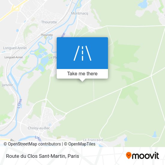 Route du Clos Sant-Martin map