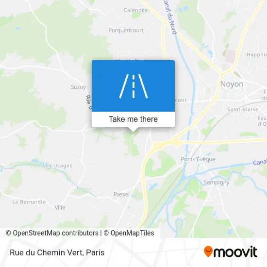Rue du Chemin Vert map