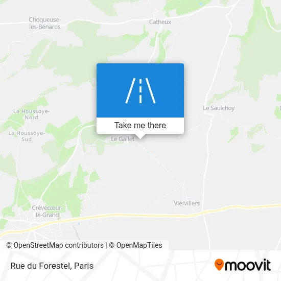 Rue du Forestel map