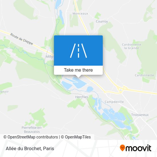 Allée du Brochet map