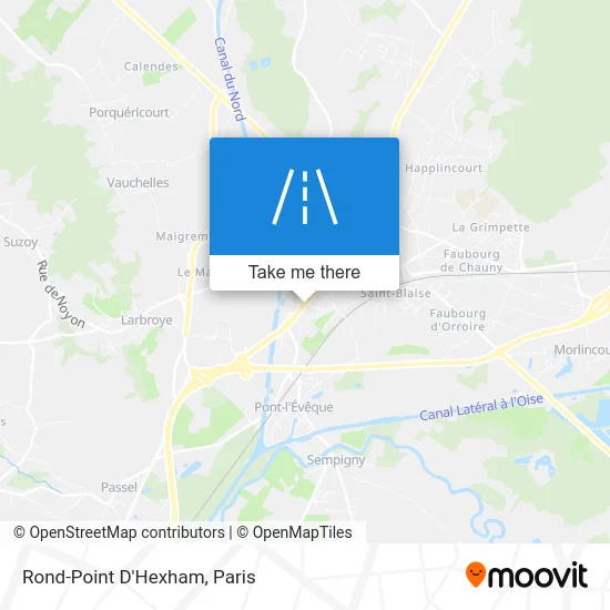Rond-Point D'Hexham map