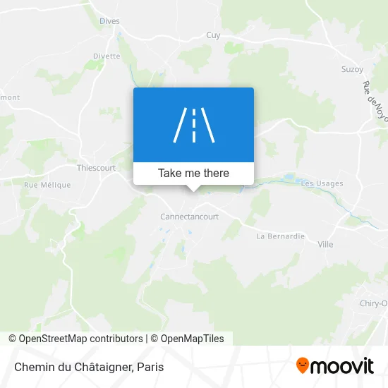 Chemin du Châtaigner map