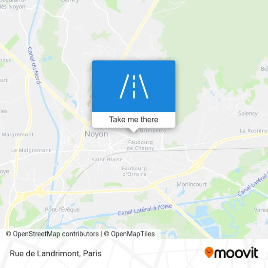 Rue de Landrimont map