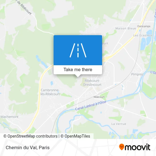Chemin du Val map
