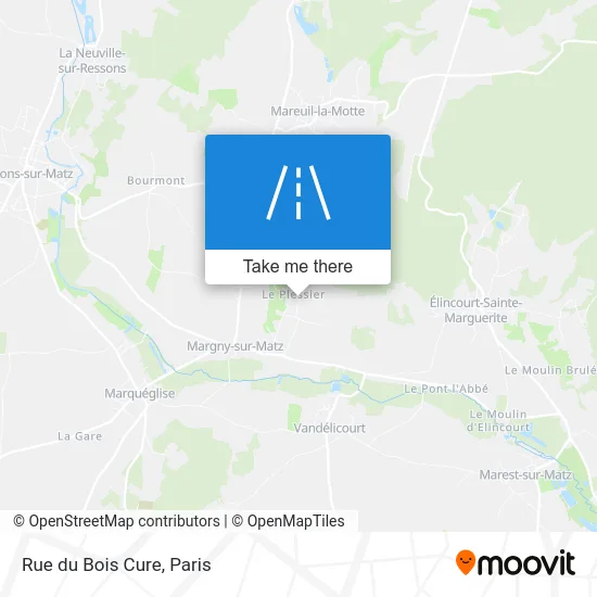 Rue du Bois Cure map