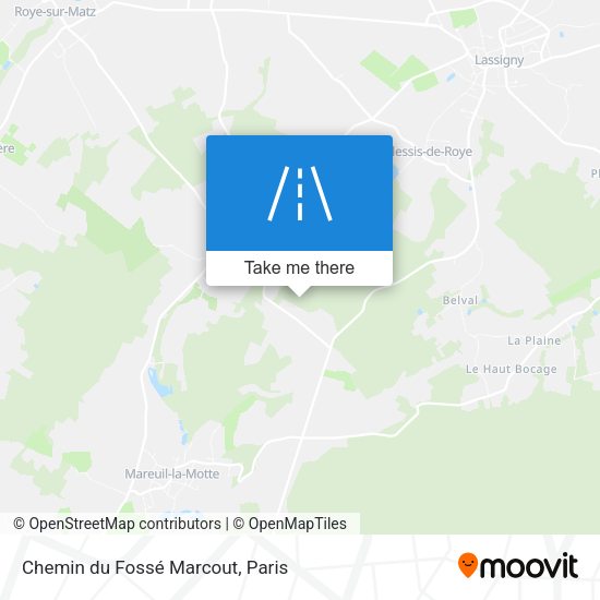 Chemin du Fossé Marcout map