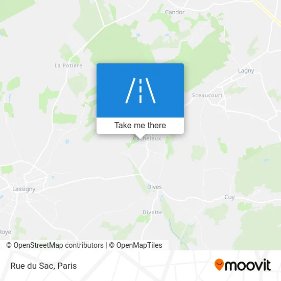 Mapa Rue du Sac