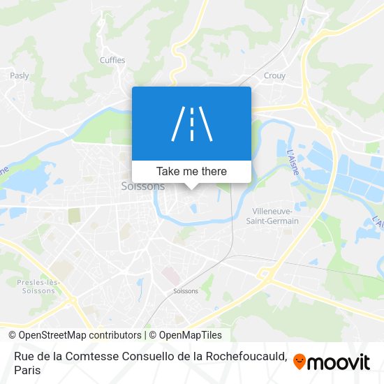 Rue de la Comtesse Consuello de la Rochefoucauld map