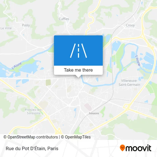 Rue du Pot D'Étain map