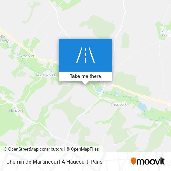 Chemin de Martincourt À Haucourt map