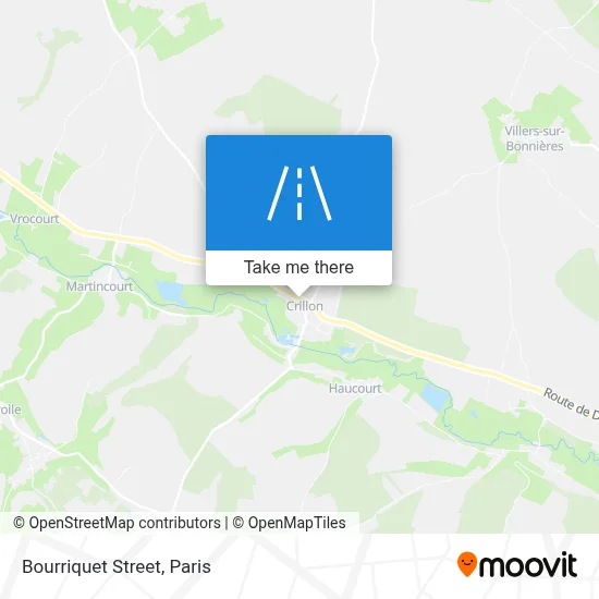 Rue du Bourriquet map