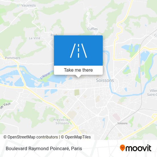 Boulevard Raymond Poincaré map