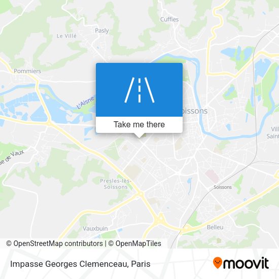 Impasse Georges Clemenceau map