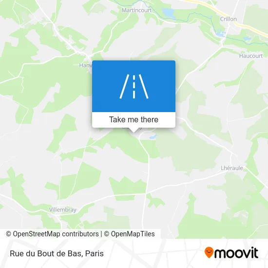 Rue du Bout de Bas map